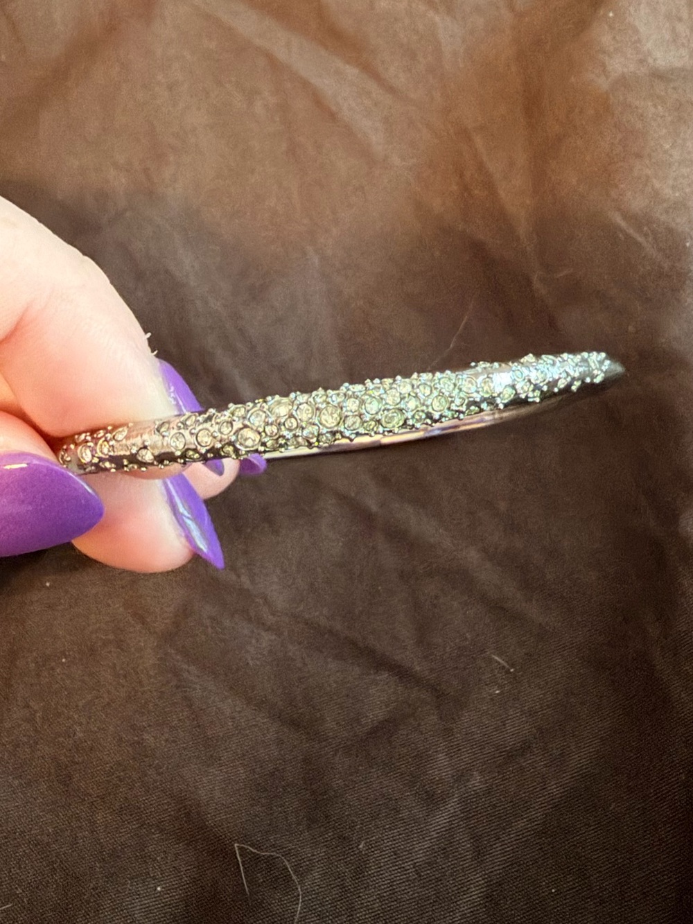 Alexis Bittar Crystal Pavé Silver-Tone Bracelet